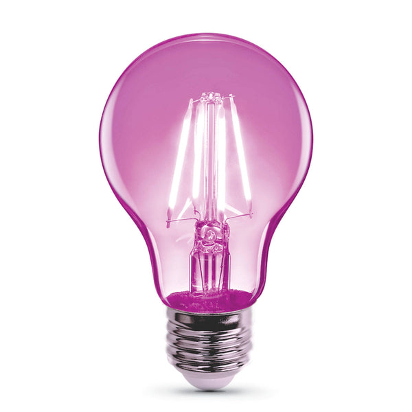 Feit Electric A19/TPK/LED 3.6W Pnk Fil E26 Bulb, Pink